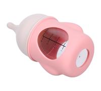 Healvian Puppy Milk Feeder Bottle with Precise Flow Control 80ml Silicone | Puppies and Small Animals, Home Feeding Use, Pink Finish, Mimics Natural Nursing Feel