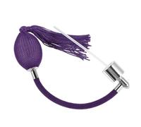 Healvian Purple Perfume Bottle Bulb Spray Nozzle with Long Tube Accessory | Fine Mist Replacement Part, Metallic Finish, for Handbags, Office Touch-ups, Easy Swap Design
