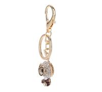 Healvian Rabbit Design Rhinestone Keychain Cute Keyring for Bags Backpacks and Car Decor Stylish Pendant for Students and Friends