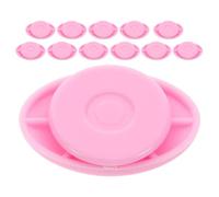 Healvian Race Bib Clips Secure Grip Magnetic Runner Number Holder 12pcs Plastic Pink Universal Fit for Runners Marathon Trail Races