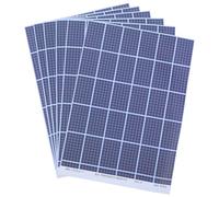 Healvian Realistic Photovoltaic Decal Includes with Adhesive Backing Solar Panel Stickers 6sheets for Model Building Suitable for Hobby and Craft Scenery