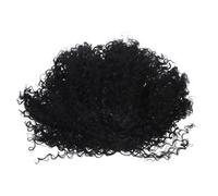 Healvian Realistic Short Afro Curly Wig for Black Women Lightweight Breathable Synthetic Hair Fashionable Hat for Daily Wear Cosplay Costume Parties