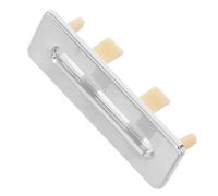 Healvian Rectangle Basin Overflow Trim Cover Zinc Alloy Material with for, Hygienic and Easy Maintenance Features, Silver Decorative Overflow Drain Cover Bathroom Sink Bathroom Suitable