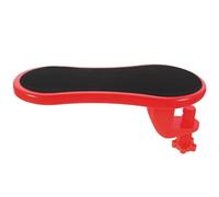 Healvian Red Non-Slip Mouse Pad with Wrist Support and Elbow Rest, Fabric Surface Office Desk Mat for Gaming and Work, Ergonomic Arm Rest Cushion for Comfortable Computer Use