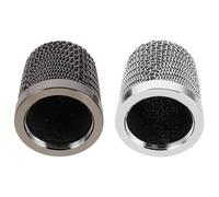 Healvian Replacement Cover Mic Grille Metal Microphone Mesh Grill for Handheld and Ys-203 Compatible, Metal Windscreen Use for Karaoke Studio Live Streaming