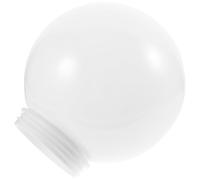 Healvian Replacement Globe Lampshade for Floor Lamp with Thread Style Fitter, Milky White Acrylic Spherical Shade Featuring Easy Installation and Removal for Decoration and Protection