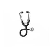 Healvian Retro Cartoon Stethoscope Brooch Pin Badge for Doctors Nurses Medical Students Silver Alloy Shirt and Backpack Accessory Lightweight Healthcare Professionals