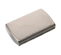 Healvian Retro Metal Cigarette Case for 12 Thick Cigarettes, Portable Compact Outdoor Smoking Box with Spring Clip, Waterproof Holder for Travel and Daily Use