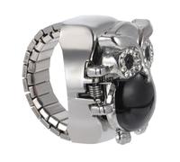 Healvian Retro Owl Finger Ring Watch Small Hidden Timepiece Stylish Jewelry Women Practical Decorative Ornament