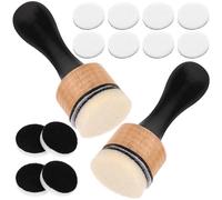 Healvian Reusable Mini round Sponge Blending Ink Pad for Distress Ink Pads Easy to Replace for Blending in Painting and Drawing Applications