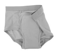 Healvian Reusable Waterproof Incontinence Cloth Diaper Cover for Adults, Leakproof Washable Protective Briefs Underwear for Seniors and Disability, Grey XL