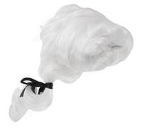 Healvian Reusable White Judge Wig for Cosplay Long Lawyer Hairpiece Comfortable Lightweight Court Role Playing Accessory for Masquerade Parties and Performances