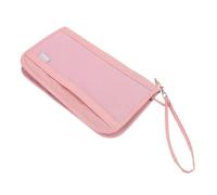 Healvian RFID Shielding Travel Wallet for Women and Men Compact Oxford Cloth Passport Holder with Boarding Card Organizer Multifunctional Document Case for Secure Portable Travel Storage