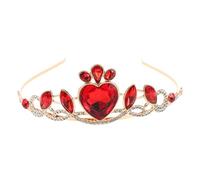 Healvian Rhinestone Bridal Crown Headband with Romantic Heart Design Elegant Sparkling Tiara for Brides and Bridesmaids Durable Party Hair Accessory for Wedding Celebration