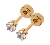 Healvian Rhinestone Earrings White Zirconia Lightweight Decorative Jewelry for Women and Stylish Bling Hypoallergenic Accessory