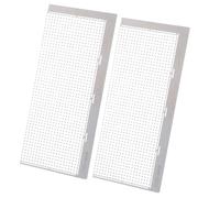 Healvian Rhinestone for Precise Positioning and Universal Compatibility 2pcs Stainless Steel Painting Ruler with 1020-hole Mesh Design Nano-coated Drawing Tool for Diamond Art and Craft