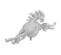 Healvian Rhinestone Horse Brooch Pin Elegant Alloy Zodiac Animal Lapel Pin for Women Men Dazzling Chinese Year Horse Ornament Scarf Decoration for Suits Dresses