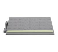 Healvian Robot Vacuum Threshold Ramp Mat with Glow-in-the-dark Strip, Gray 25cm X 6cm Step Aid for Doorways and Robot Vacuum Cleaners, Non-slip Indoor Ramp Cushion for Home Use