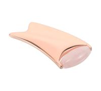 Healvian Rose Gold Face Shaping Massager with Contour Hugging Roller Cooling Metal Guasha Tool for Eye and Facial Skin Care Aging Lifting Portable Beauty Device for Daily Skincare Routine