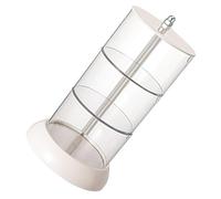Healvian Rotatable Makeup Puff Holder Cosmetic Puff Organizer Desktop Storage Box for Cotton Pads Lightweight Design for Tidy Makeup Storage