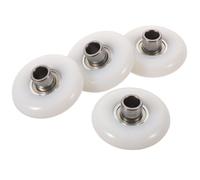 Healvian Rowing Machine Seat Wheels 43mm Outer Diameter 4pcs with Bearings Replacement Pulley Rollers Universal Compatibility, High Load Capacity for Fitness Bike and Machine for Training