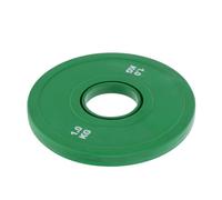 Healvian Rubber Coated Barbell Plates 1Kg Green - Workout Weights for Strength Training, Muscle Building, and Group Fitness Rubber Training Weight Plates