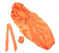 Healvian Satin Bonnet for Sleeping with Wide Elastic Band, Braids Dreadlock Cap, Long Ribbon and Satin Hair Tie, Polyester Material, Convenient for Sleeping and Doing Skin Care