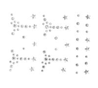 Healvian Self Adhesive Face Gems Stickers for Festival and Makeup Body and Facial Jewels with Various Shapes Sparkling Rhinestones for Eye and Face Decoration