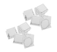 Healvian Self Stick Memo Pads 30 Sheet Paper Music Note Repositionable | White Rounded Corners, Portable Smudge-resistant Notes, Back to School Party Music Stationery