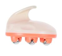 Healvian Seven Multi-Ball Roller Massage Brush for Abdomen and Calf Muscle Relaxation, Orange Steel Beads Massage Tool with Box for Daily Leg and Stomach Muscle Relief