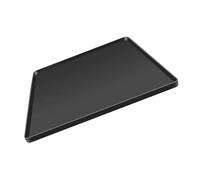 Healvian Silicone Drip Tray Easy to Clean for Mini Fridge and Mini Freezer with Raised Edge Leak Prevention Black Mat Protecting Floors from Water Damage Suitable for Home Use