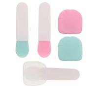 Healvian Silicone Facial Mask Applicator Brush Set for Even Application Foundation of Clay 3pcs with Dust Cover Portable Design for Skincare Routines and Face Cream at Home