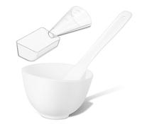 Healvian Silicone Facial Mask Bowl with Large Spatula and Spoon Non Stick Mixing Container for DIY Skincare Portable Multi Purpose Applicator Tools for Face Mask Preparation and Cosmetic