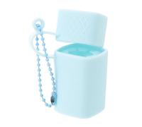 Healvian Silicone Lipstick Storage Bag Blue Mini Travel Case Portable Lip Balm Holder Organizer for Makeup Purse Outdoor Camping