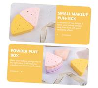 Healvian Silicone Makeup Sponge Holder Triangular Cosmetic Puff Storage Case with Ventilation for Quick Drying and Compact Organizer for Powder Puff and Beauty Sponges Light Yellow