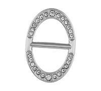 Healvian Silver Alloy Scarf Ring Elegant Scarf Clamp Lightweight Shawl Clip Buckle for Women Christmas Valentines Day Gift Accessory