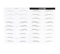 Healvian Simulation Waterproof Eyebrow Sticker 18 Pairs 6d Hair-like Artificial Eyebrow Natural Makeup Tools Temporary Tattoo