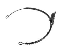 Healvian Skull Tiara Headband with Rhinestones Lightweight Gothic Crown for Halloween Party Banquet Festival Retro Witch Queen Hair Hoop Accessory for Women Goth Costume