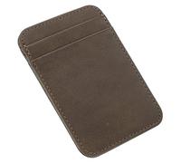 Healvian Slim Vertical Card Holder Wallet for Men, Lightweight Business Id and Driving License Case with Multiple Slots, Dark Grey Mini Card Organizer for Travel and Daily Use