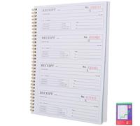 Healvian Small Receipt Book Carbonless Two-Part Receipt Booklet for Small Business Handwritten Order Forms Suitable for Restaurant and Repair Salon Use