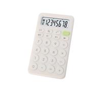 Healvian Small White 8-Digit Calculator for Students Plastic Case, Mini School Study Calculator for Office and Accounting Use
