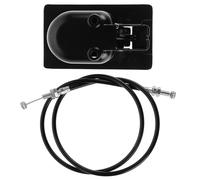 Healvian Sofa Recliner Release Pull Handle Aluminium Alloy Black Strong Reinforced Construction Practical Smooth Release Replacement Part for Home Furniture