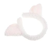 Healvian Soft Plush Sheep Ear Headband for Women and Cute Kawaii Hair Accessory for Face Washing Cosplay and Party Decorations Comfortable Animal Hairband with Adorable Lamb Ears