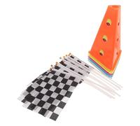 Healvian Sports Training Cones with Flags for Field Use, Pe Material, Cone with Holes and Thickened Base, Flexible Layout for Early Morning Sessions and Artificial Turf