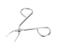 Healvian Stainless Steel Eyebrow Tweezer Clip Silver Precision Slanted Tip for Facial Hair Removal and Grooming Professional Beauty Tool for Women and Men