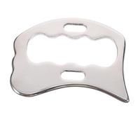 Healvian Stainless Steel Fascia Knife Muscle Scraper Tool for Massage and Release Gua Sha Body Tool for Back Legs and Arms Relaxation Manual Massage Instrument 3.7X3.1X0.1 Inch