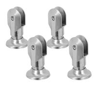 Healvian Stainless Steel Restroom Partition Bracket and Foot Levellers 4Pcs 6Cm Support Legs for Public Bathroom Hardware Accessories