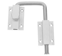 Healvian Stainless Steel Sliding Door Bolt Lock with Enhanced Security and Flexible Angle Adjustment, Thickened Slide Latch for Doors and Windows, for Bathroom and Patio Use, Silver, Size