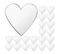 Healvian Stickers Self Mirror Mini 100pcs Acrylic Adhesive Heart