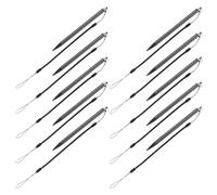 Healvian Stylus Pen with Responsive Control and Anti-lost Design 10pcs Aluminium and Abs Material for Resistive Touchscreen Devices Suitable for Smartphones and Tablets in Office Or